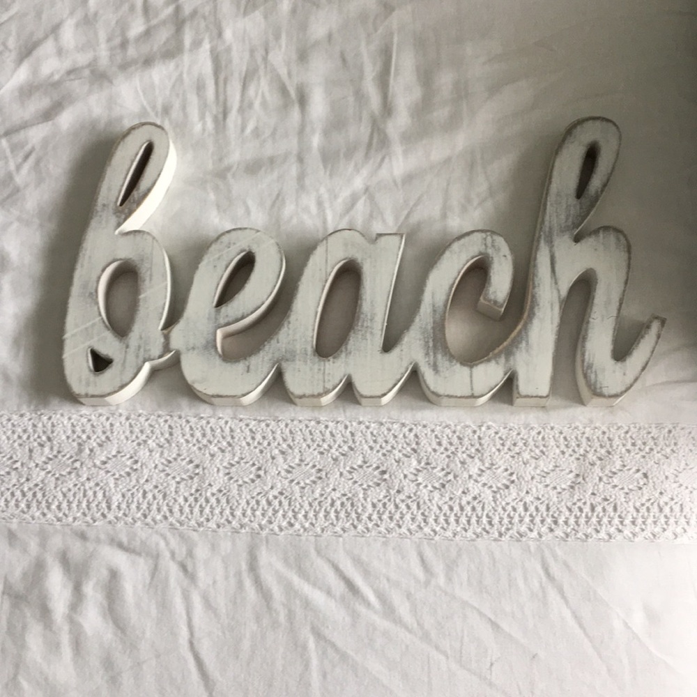 Beach sign